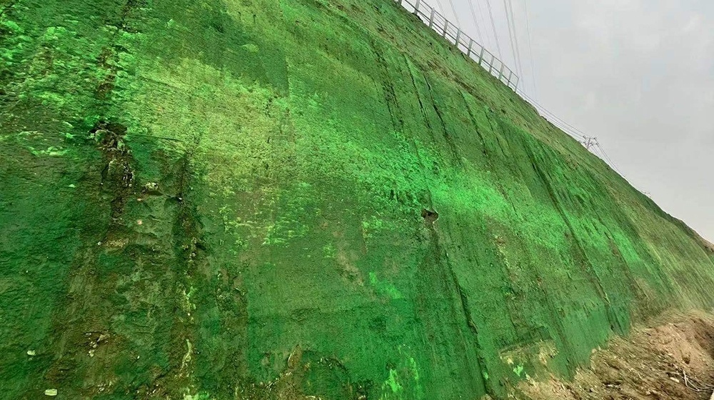 河北雄安新区建筑边坡生态超疏水土抗冲；