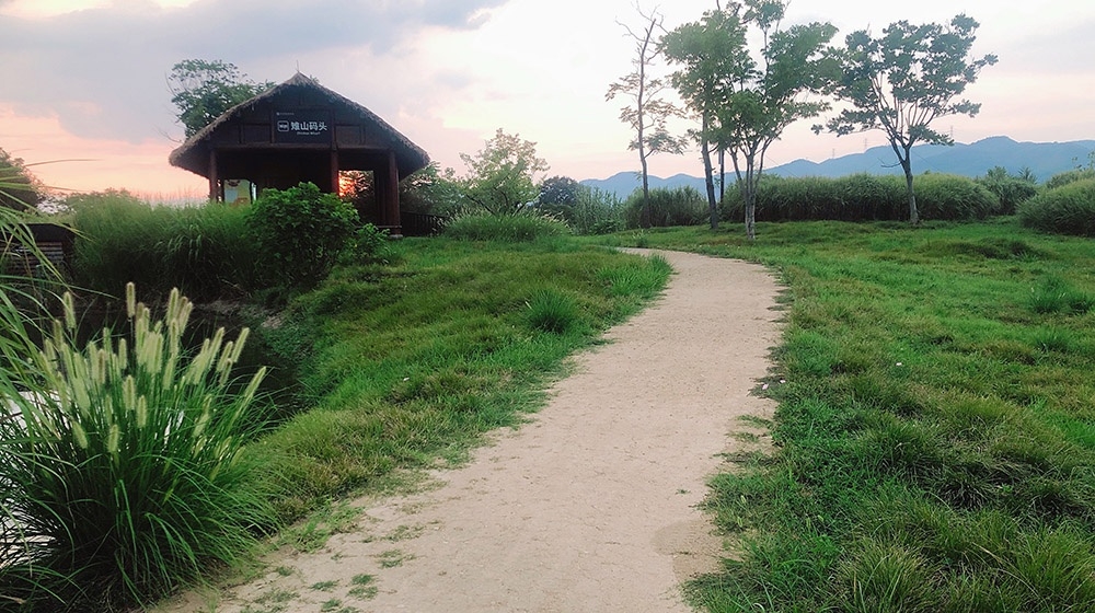 杭州良渚古城遗址公园生态超疏水步道